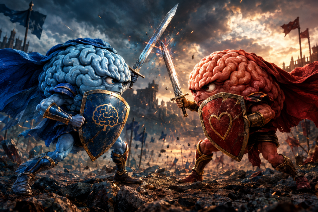 Intellect v Instinct. Battle of the brains